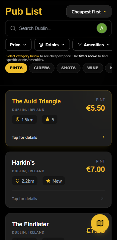 PintPoint Mobile App